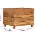 Arriate elevado madera de teca reciclada y acero 50x40x38