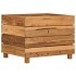Arriate elevado madera de teca reciclada y acero 50x40x38