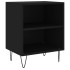 Mesitas de noche 2 uds madera de ingeniería negro 40x30x50