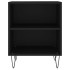 Mesitas de noche 2 uds madera de ingeniería negro 40x30x50