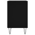 Mesitas de noche 2 uds madera de ingeniería negro 40x30x50
