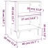 Mesitas de noche 2 uds madera de ingeniería negro 40x30x50