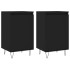 Aparadores 2 uds madera de ingeniería negro 40x35x70