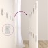 Cabecero de cama madera contrachapada blanco 160x1,5x80