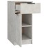 Armario de escritorio madera contrachapada gris 33,5x50x75