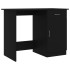 Escritorio de madera contrachapada negro 100x50x76