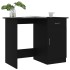 Escritorio de madera contrachapada negro 100x50x76