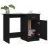 Escritorio de madera contrachapada negro 100x50x76