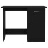 Escritorio de madera contrachapada negro 100x50x76