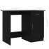 Escritorio de madera contrachapada negro 100x50x76