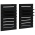 Estantes mesitas de pared 2 uds madera maciza de pino