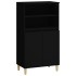 Aparador alto madera contrachapada negro 60x36x110