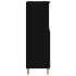 Aparador alto madera contrachapada negro 60x36x110
