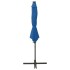 Sombrilla jardín voladiza palo y luces LED azul celeste 300