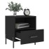 Mesitas de noche 2 uds madera ingeniería negro 40x35x47,5