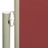 Toldo lateral retráctil para patio rojo 140x600