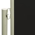 Toldo lateral retráctil de jardín negro160x300