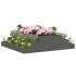 Jardinera de madera maciza de pino gris 110x110x27