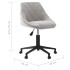 Silla de comedor giratoria de terciopelo gris