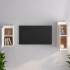 Muebles para TV 2 piezas madera maciza de pino