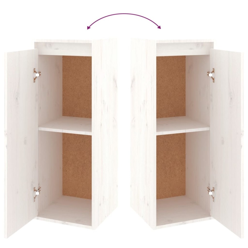 Muebles para TV 2 piezas madera maciza de pino