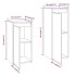 Muebles para TV 2 piezas madera maciza de pino