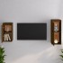 Muebles para TV 2 piezas madera maciza de pino marrón