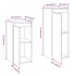Muebles para TV 2 piezas madera maciza de pino marrón