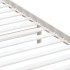 Estructura de cama individual de madera maciza blanco 90x190