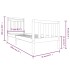 Estructura de cama individual pequeña madera maciza 75x190