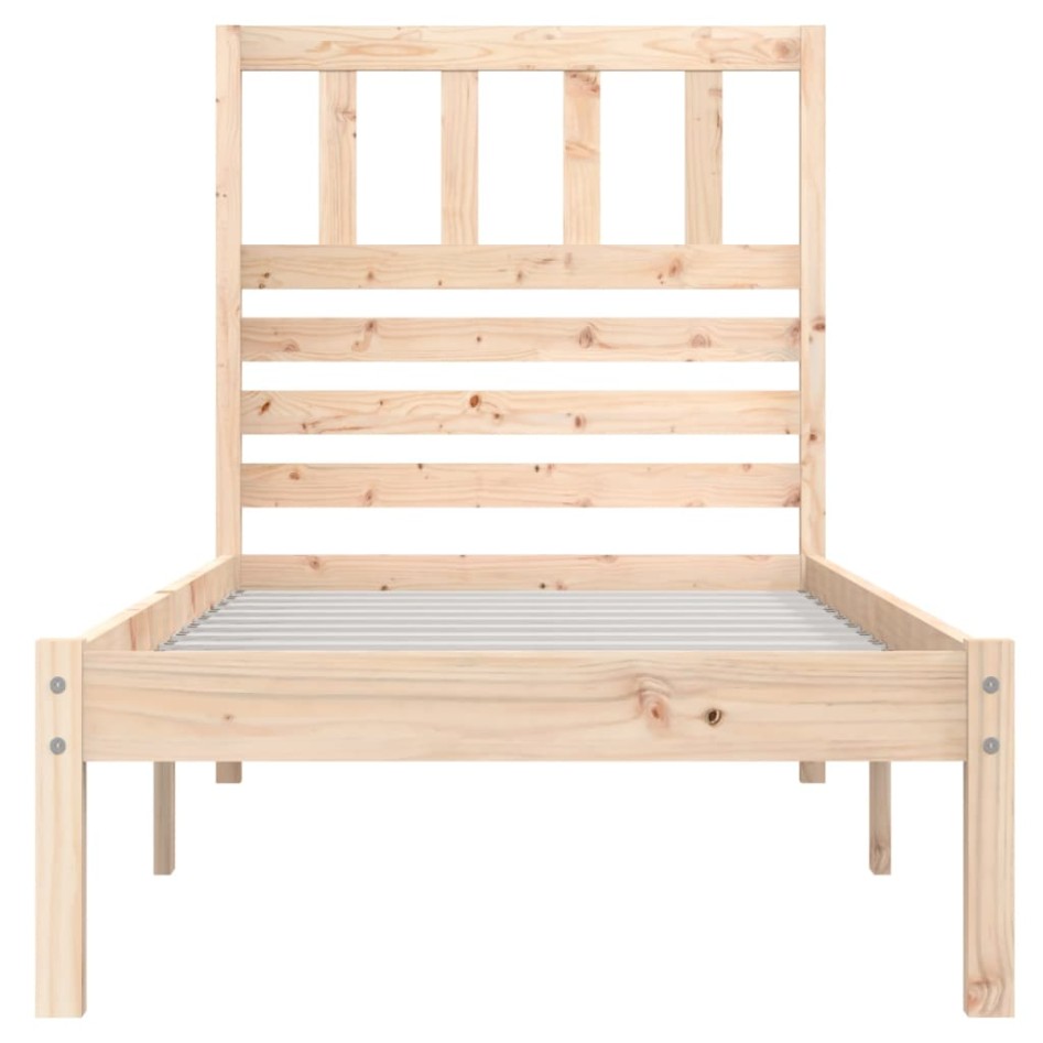 Estructura de cama madera maciza de pino 75x190