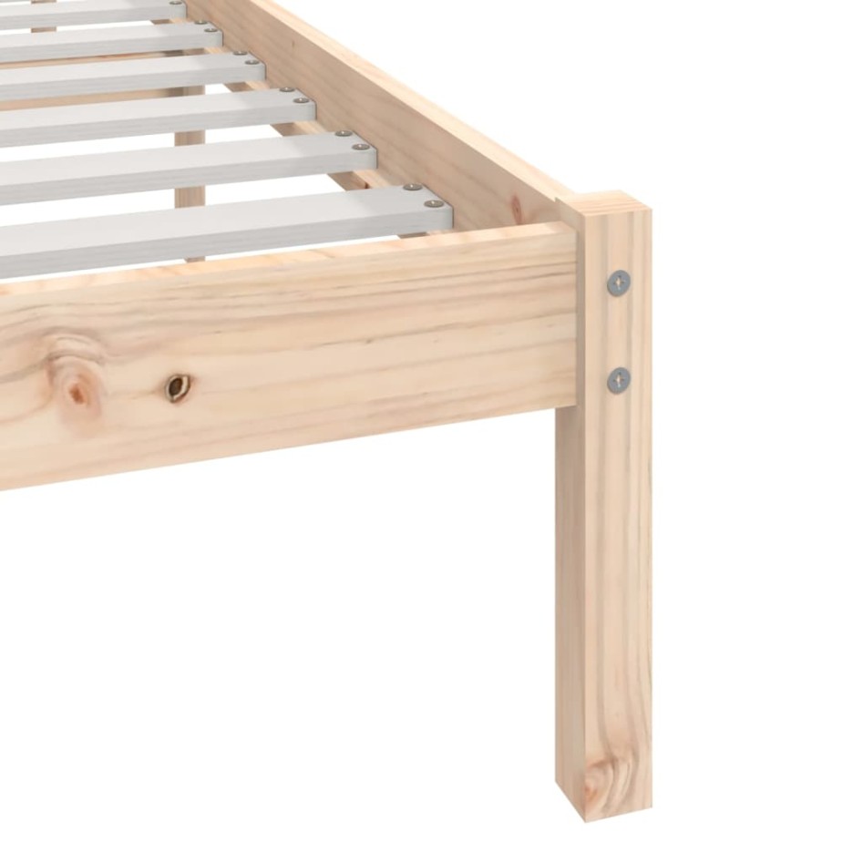 Estructura de cama madera maciza de pino 75x190