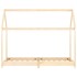 Estructura de cama infantil de madera maciza de pino 90x200