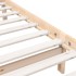 Estructura de cama individual pequeña madera maciza 75x190