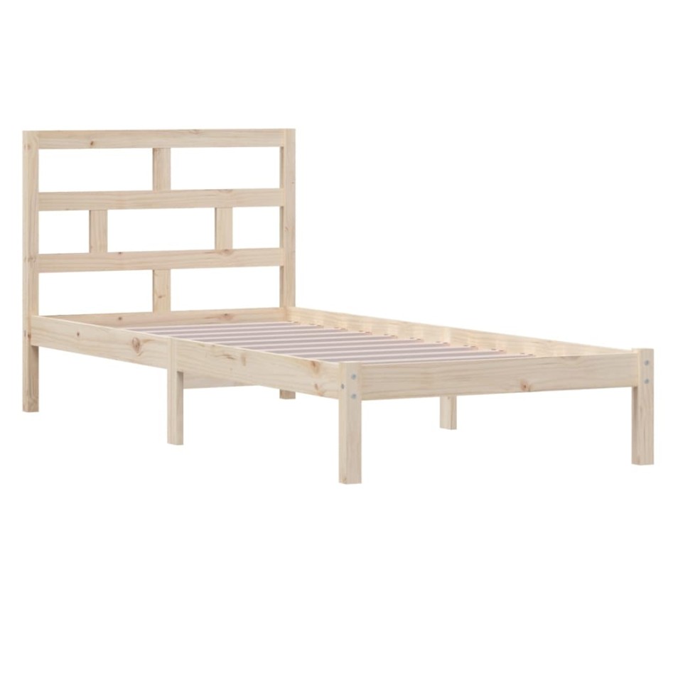 Estructura de cama madera maciza de pino 100x200