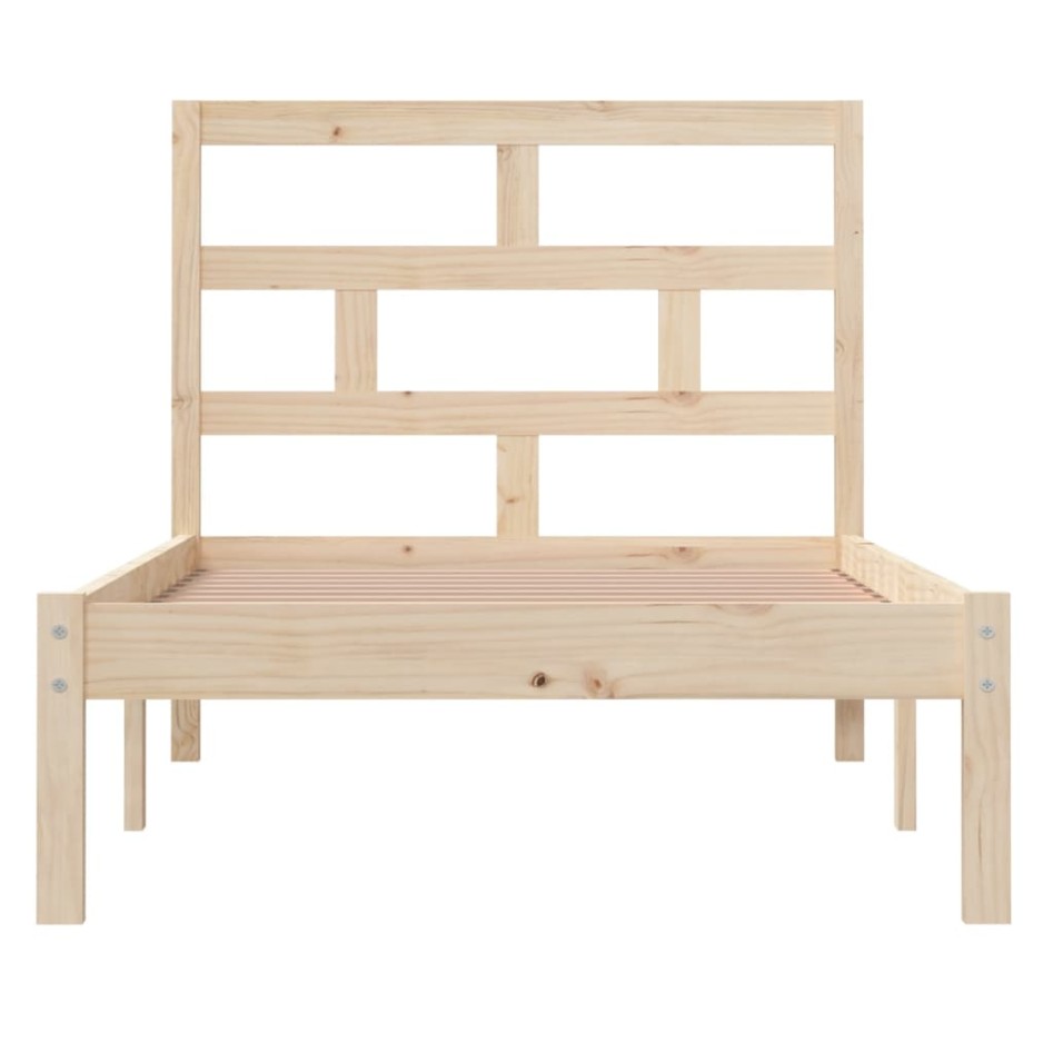 Estructura de cama madera maciza de pino 100x200