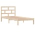 Estructura de cama madera maciza de pino 90x200
