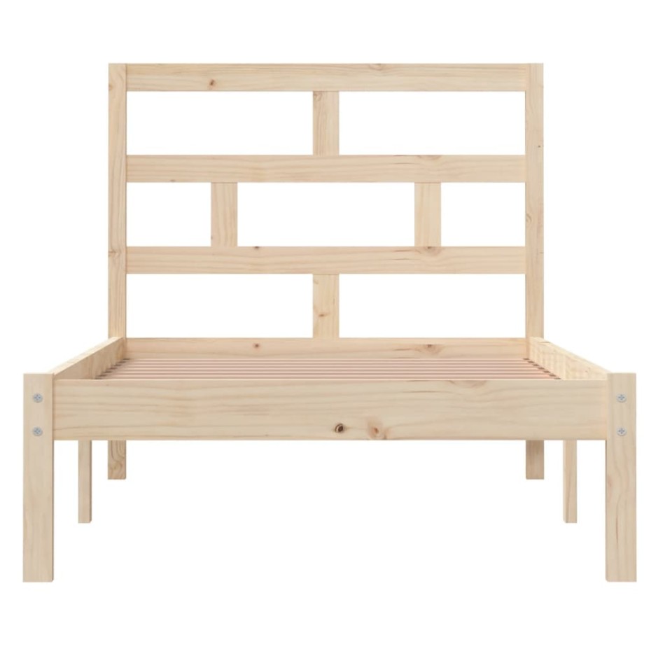 Estructura de cama madera maciza de pino 90x200