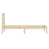 Estructura de cama madera maciza de pino 90x200