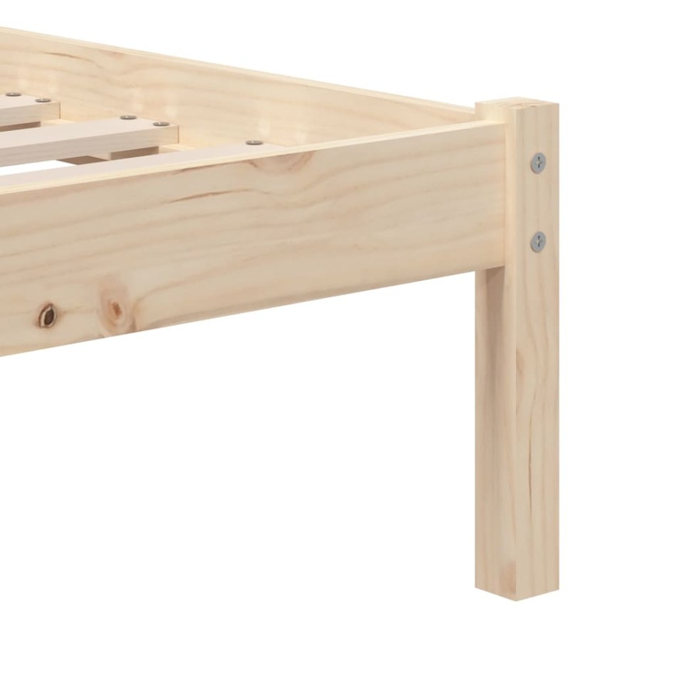 Estructura de cama madera maciza de pino 90x200