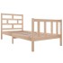 Estructura de cama madera maciza de pino 90x200