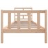 Estructura de cama madera maciza de pino 90x200