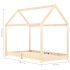 Estructura de cama infantil de madera maciza de pino 90x200