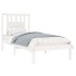 Estructura de cama individual sin colchón madera maciza