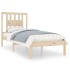 Estructura de cama de madera maciza de pino 90x200