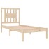 Estructura de cama de madera maciza de pino 90x200