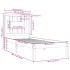 Estructura de cama de madera maciza de pino 90x200