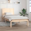Estructura de cama sin colchón madera maciza de pino 90x200 cm