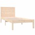 Estructura de cama sin colchón madera maciza de pino 90x200