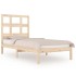 Estructura de cama sin colchón madera maciza de pino 90x190